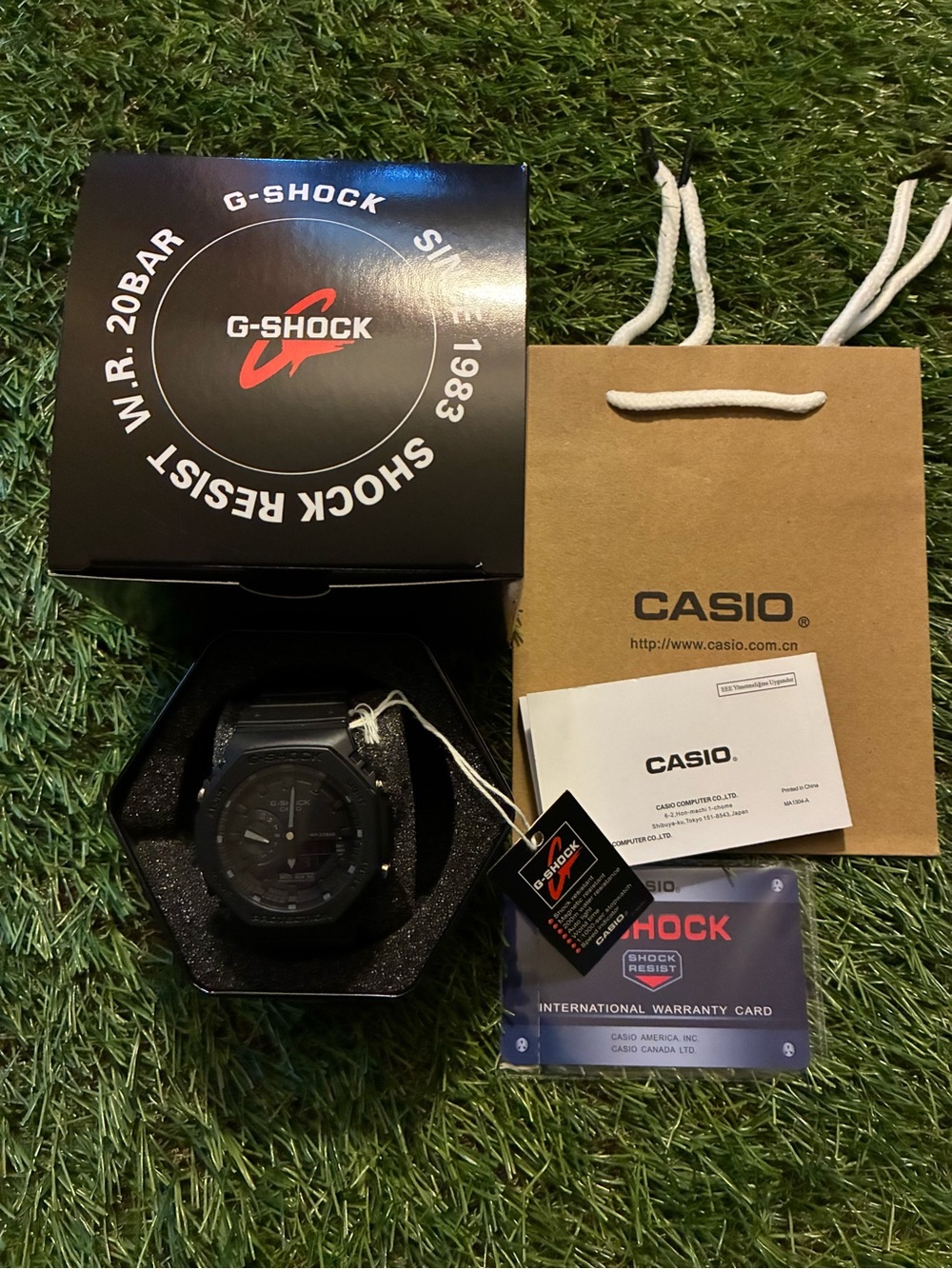 Brand New Casio G-Shock All-Black 2100 Watch